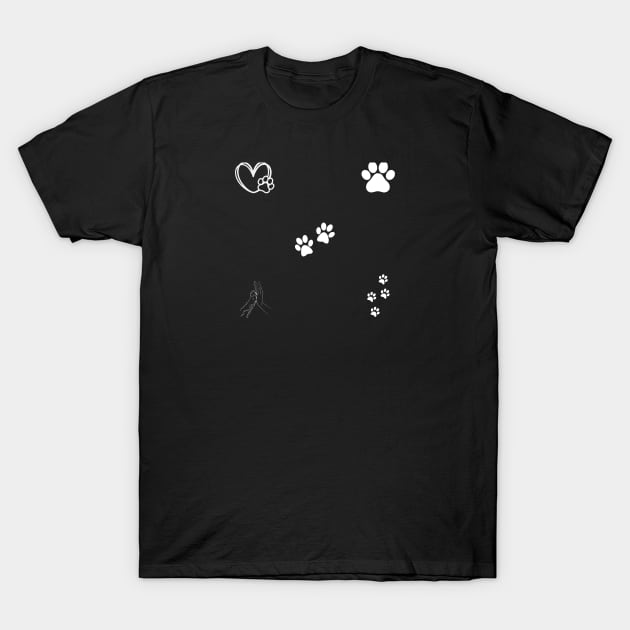 Dog Paws T-Shirt by BlackMeme94